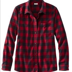L.L. Bean Relaxed Fit Plaid Flannel Shirt